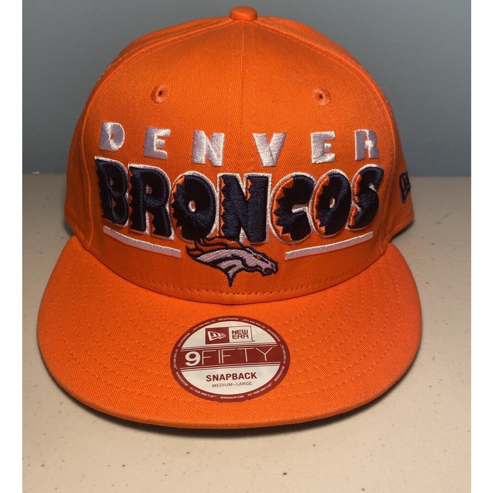 NFL Denver Broncos New Era 9fifty  SnapBack Hat Adjustable M/L Orange, NEW